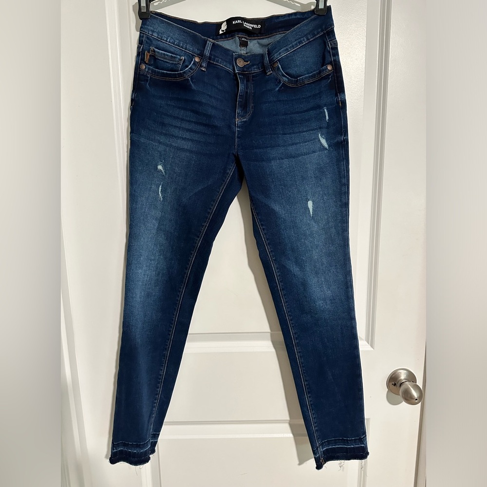 Karl Lagerfeld Women's Blue‎ Jeans size 4 Gorgeous Like new!